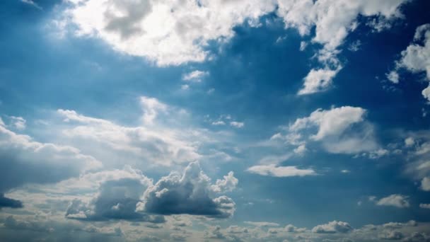 Timelapse Amazing Clouds Sky Wide Cloud Space Background Light Grey — Stock Video