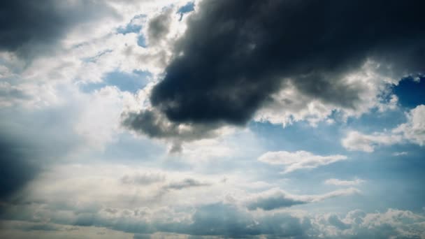 Timelapse Nubes Increíbles Cielo Nube Ancha Fondo Espacial Con Nubes — Vídeo de stock
