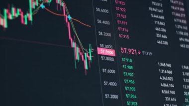 Bitcoin grafiği, kripto değiş tokuşu ve fiyat evrimi. Şifreli döviz şeması çevrimiçi. BTC internet pazarı ticareti. Ekranda kripto ticareti. Fiyat değişikliğinin finans arkaplanı
