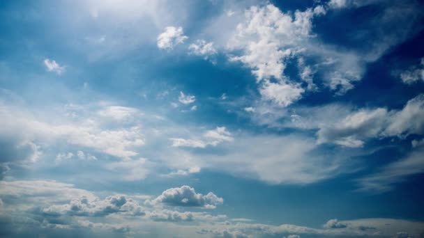 Timelapse Nubes Increíbles Cielo Nube Ancha Fondo Espacial Con Nubes — Vídeos de Stock
