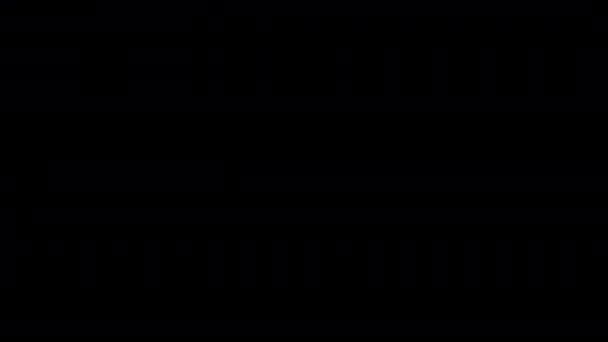 Mnohobarevné Pozadí Zářících Led Diod Rgb Vyznačuje Různými Efekty Led — Stock video