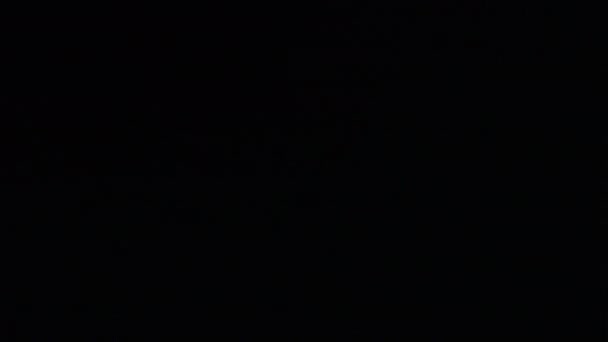 Függőleges Zöld Lézersugár Füstben Közelkép Fekete Háttérrel Egy Lézerfény Ragyog — Stock videók