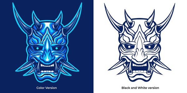 Маска Oni. маска hannya. Японская маска