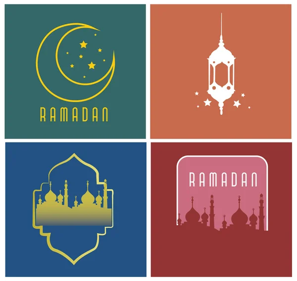 Ilustración Vectorial Fondo Para Ramadán Kareem — Archivo Imágenes Vectoriales