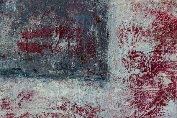 Textura Mural Pintada Tonos Rojos Pintura Decorativa Pared Pintura Agrietada — Foto de Stock