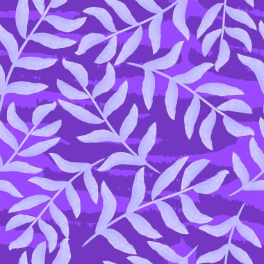 Renkli suluboya dalları olan çiçeksiz desen