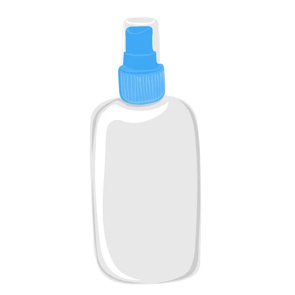 Empty Spray Bottle Cosmetic Bottle Dispenser Hair Skin Care Product — Stock Vector