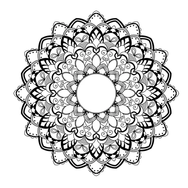 Mandala Design Dekorativní Boho Ornament Etnickém Orientálním Stylu Stránka Omalovánky — Stockový vektor