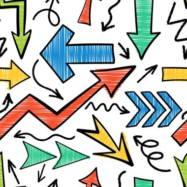 Çeşitli tebeşir okuyla çok renkli, pürüzsüz desen