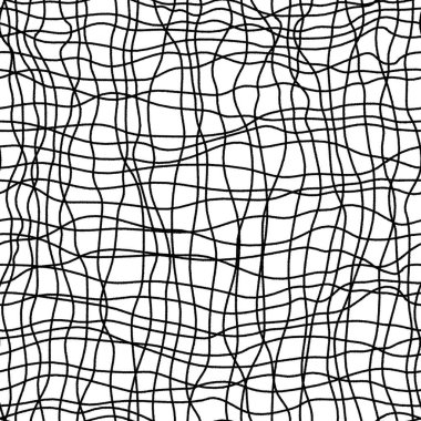 Soyut mürekkep dalgalı çizgiler kusursuz desen. Düzensiz çizgileri olan çizgili doku. Tekstil, kumaş, duvar kağıdı, ambalaj, albüm ve ambalaj için harika.