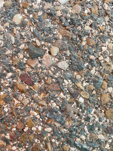 Fundo Pequenas Pedras Redondas Textura Pedra Superfície Irregular Pedras — Fotografia de Stock