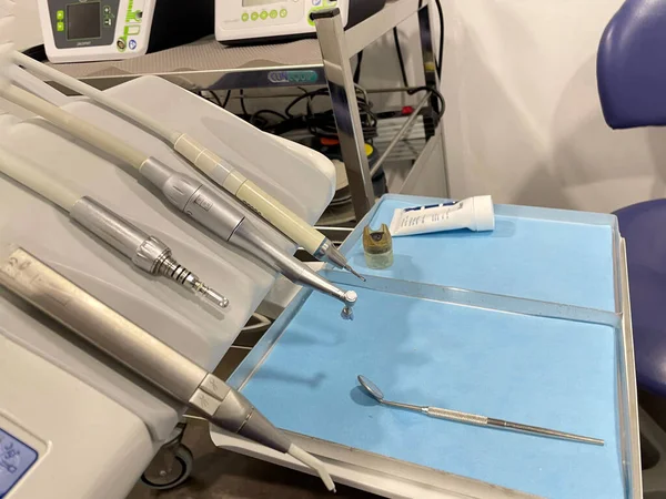 Dentist's tools in a dentistry medical office