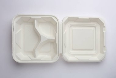 BIODEGRADABLE DISPOSABLE TABLEWARE PLATES lunch box Bagasse products clipart