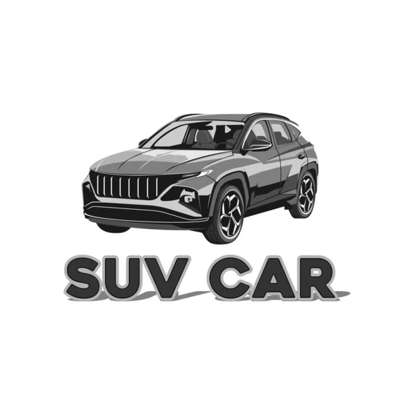 Suv Car Vector Logo Design — Stock Vector