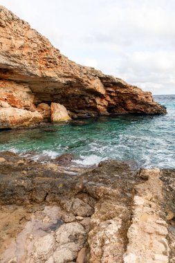 beautiful view of the sea coast in Majorca, Balearic Islands Spain