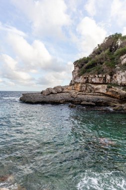 beautiful view of the sea coast in Majorca, Balearic Islands Spain