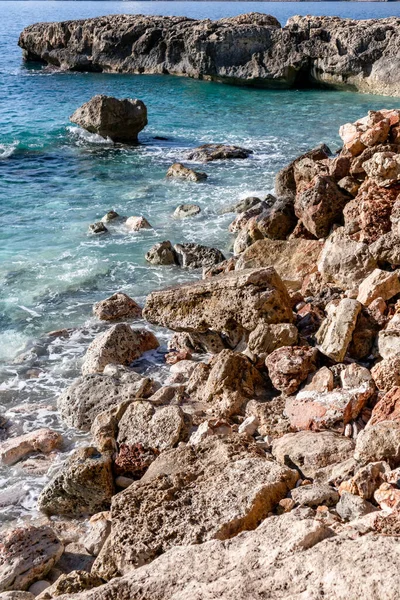Plaje Stânci Golfuri Sudul Insulei Mallorca Din Spania Marea Mediterană — Fotografie, imagine de stoc