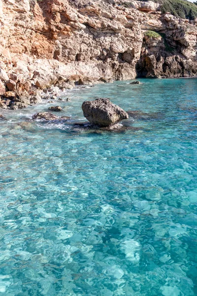 Beaches Cliffs Coves South Island Majorca Spain Mediterranean Sea White — Stock Photo, Image