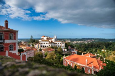  Sintra Ulusal Sarayı, eski kasaba, Sintra Portekiz