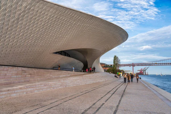 Lisboa Portugal Octubre 2022 Maat Fascade Museo Belem Zona Centro — Foto de Stock