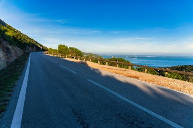 Portinho da Arrabida Setubal Portekiz 'de doğal bir cennet.