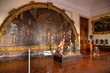 Mafra, Portekiz. 12 Kasım 2022. Mafya Ulusal Sarayı, Portekiz krallarının yazlık evlerinden biriydi, şimdi ise bir müze..