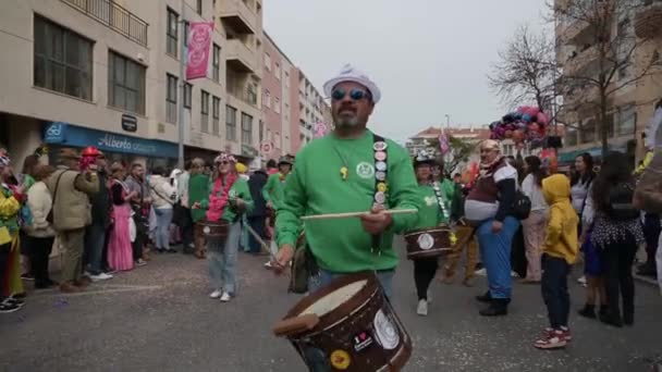 Torres Vedras Portugal Febrero 2023 Torres Vedras Carnaval 2023 Carnaval — Vídeo de stock