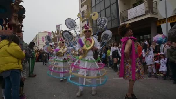 Торрес Ведрас Португалія Лютого 2023 Carnaval 2023 Torres Vedras Найбільший — стокове відео