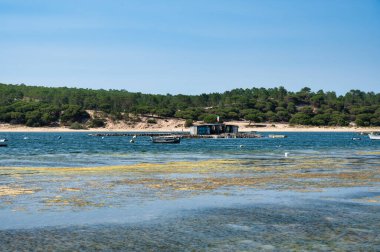 Sesimbra, Portekiz. 30 Haziran 2023. Sesimbra Portekiz 'deki Albufeira Plajı..