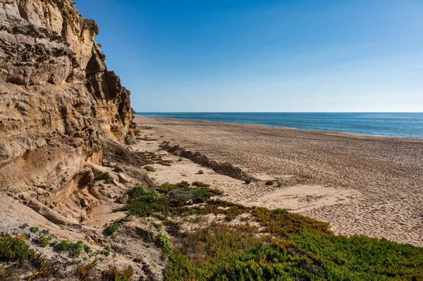 Пляж Санта Круз Санта Круз Португалия — стоковое фото