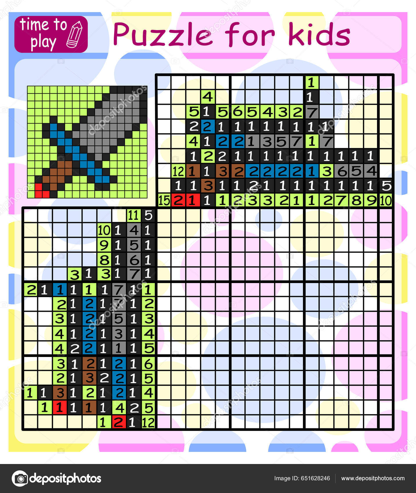Puzzle japones sales colores