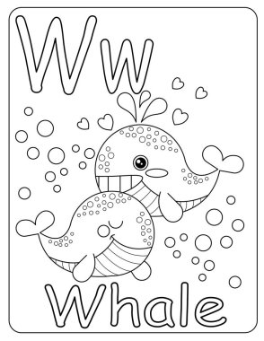 Çocuklar için ABC kartları. Mektup çalışma seti, yiyecek, hayvan ve peri masalı karakterli İngiliz alfabesi. Çizgi roman..