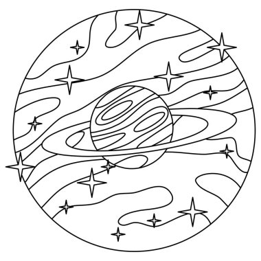  Çocukların eğitici oyunu. Görevler. Boyama kitabı. Roketler. robot. gezegen.