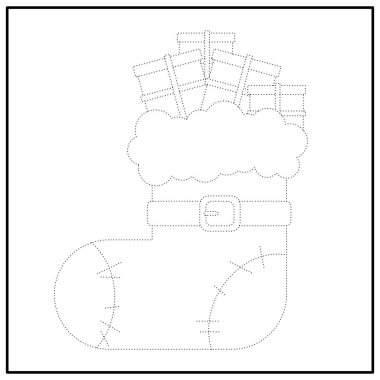Çocukların eğitici oyunu. Mantık oyunu. Noktaları sayılara göre birleştir. El yazısı eğitimi. Boyama kitabı. Yeni yıl. Noel zamanı. Noel Çorabı