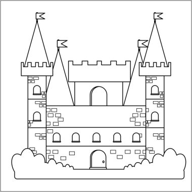  Çocukların eğitici oyunu. Görevler. Boyama kitabı. Kilit. Kale