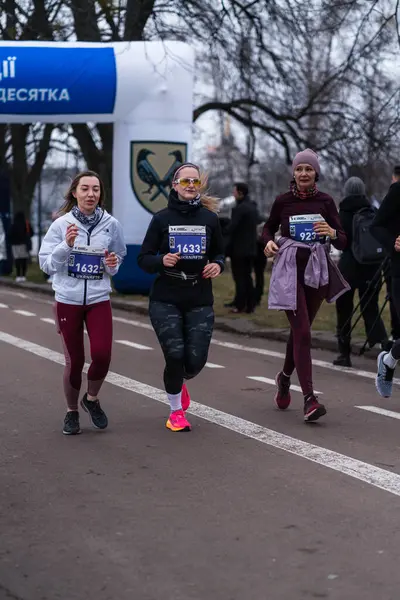 Kiev Ukraine April 2024 Sport Event Unbroken Ten Charity Run — Stock Photo, Image