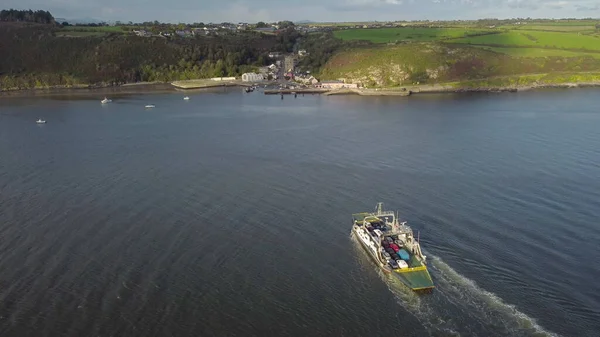 Drone River Suir Írország 2021 Augusztus Suir Folyón Átvezető Keleti — Stock Fotó