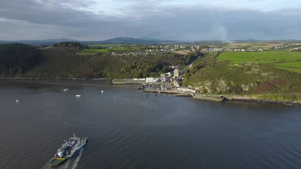 Drone River Suir Írország 2021 Augusztus Suir Folyón Átvezető Keleti — Stock Fotó