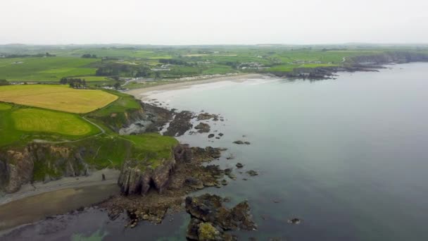 Список Вулканів Ірландії Hills Cooper Coast Waterford Ireland Пляжі Тра — стокове відео