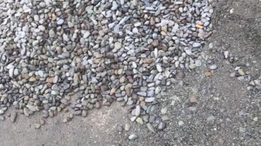 Building Construction Material Sand Concrete on Site Building Progress