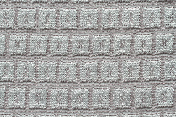 Светло Бежевая Полиэфирная Ткань Макро Текстура Крупный План — стоковое фото