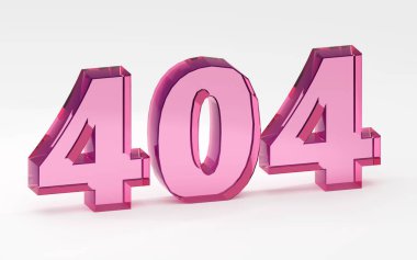 Page not found 404 error web page concept design Eco minimal style cozy houses. 3d rendering illustration