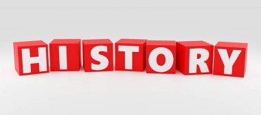 3D rendererd işareti gri arka planda kablo çerçeveli tarih diyor