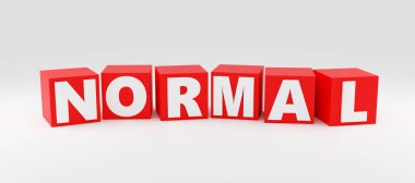 Gri podyumda lüks kırmızı yazı normal, yumuşak ışık, ön manzara pürüzsüz arkaplan, 3d görüntüleme