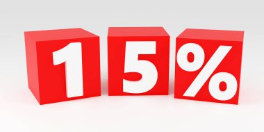 Küpler tarafından yazılan yazılar gri podyumda% 15, yumuşak ışık, ön manzara pürüzsüz arkaplan, 3D görüntüleme