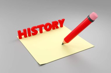 3d oluşturulmuş kırmızı tabela tarih gri arkaplan ve yansıma ön görünümü diyor