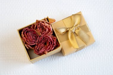 Açık mor arka plan görünümlü kurumuş pembe gül tomurcukları