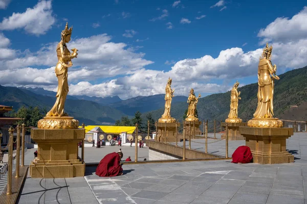 Medkänslans Gudinna Statyer Bhutan — Stockfoto