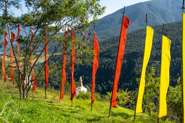 Bön Flaggor Bhutan — Stockfoto