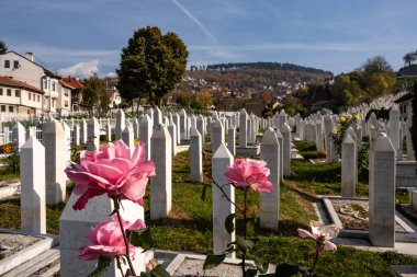 Saraybosna 'daki Müslüman Martry Mezarlığı.